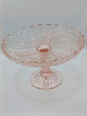 Patera na nodze Ząbkowice nr 2239 – rozalinowe szkło z okresu PRL